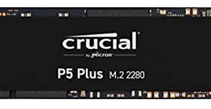 Crucial P5 Plus 2TB PCIe Gen4 3D NAND NVMe M.2 Gaming SSD, up to 6600MB/s - CT2000P5PSSD8, Solid State Drive