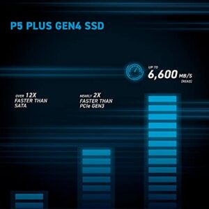 Crucial P5 Plus 2TB PCIe Gen4 3D NAND NVMe M.2 Gaming SSD, up to 6600MB/s - CT2000P5PSSD8, Solid State Drive