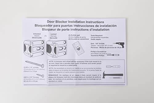 CZU Home Door Lock Security, Upgraded Safety Childproof Door Reinforcement Lock Latch (2-Pack), Extra Defend Door Lock for Inward Swinging Door