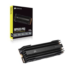 CORSAIR MP600 PRO 4TB Gen4 PCIe x4 NVMe M.2 SSD – High-Density TLC NAND – Aluminum Heatspreader – M.2 2280 Form-Factor
