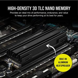 CORSAIR MP600 PRO 4TB Gen4 PCIe x4 NVMe M.2 SSD – High-Density TLC NAND – Aluminum Heatspreader – M.2 2280 Form-Factor