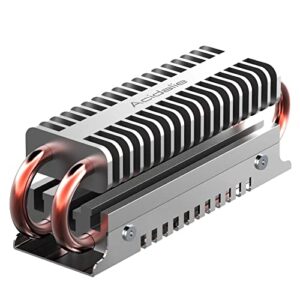 acidalie m.2 2280 ssd heat sink, dual - aluminum heat sink for pcie m.2 nvme ssd or sata m.2 ssd with silicone thermal buffer.
