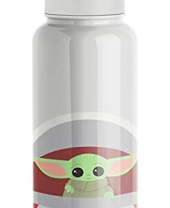 Simple Modern Star Wars Water Bottle with Straw Lid Vacuum Insulated Stainless Steel Metal Thermos | Gifts for Women Men Reusable Leak Proof Flask | Summit Collection | 32oz The Child