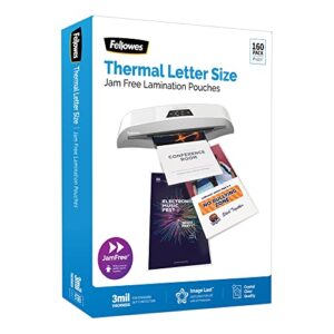 Fellowes® ImageLast UV Thermal Laminating Pouches, Letter Size, 9" x 11-1/2", 3 Mil, Clear, Pack of 160 Pouches