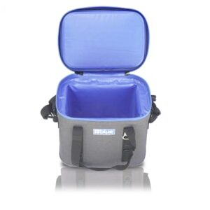 Blue Coolers Journey Series | 16 Quart Soft Sided Cooler | Portable Ice Chest Holds Ice Up to 4 Days