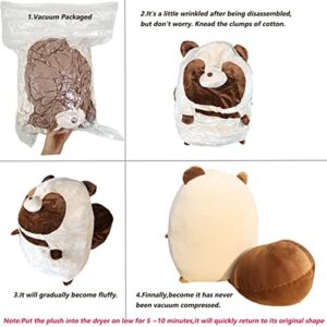 Whlo4U Raccoon Plush Pillow, Giant Raccoon Stuffed Animal with Big Tail, Raccoon Plush Toy, Christmas Birthday Valentine Gifts for Kids Adults (35 inch)