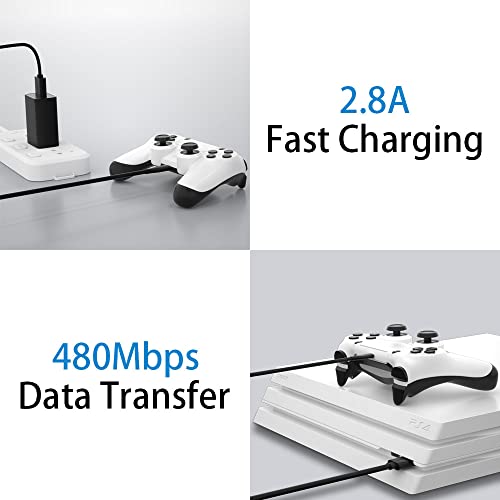 SIOCEN PS5 USB C Cable for Xbox Series X Core,Playstation 5 PS5 DualSense Controllers, Fast Charger Cord for Xbox Series S Core Controllers,PS5 Charging Cable,Type C Charge Cord Wire 5FT