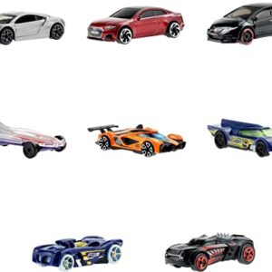 Hot Wheels HW Rewards Cars Themed Assorted 10-Pack of Individually Wrapped 1:64 Scale Vehicles & Gold Stickers, Gifts for Kids 3 Years Old & Older