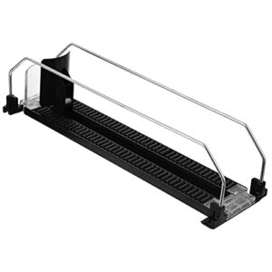 shelf automatic feed product pusher- plastic shelf pushing system for drinks can shelving displays