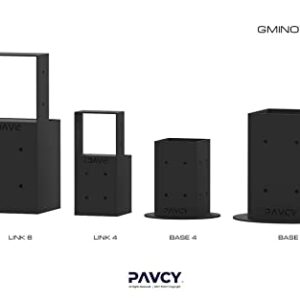GMINO™ Base 4 Outdoor Framing Module | 4x4 Post Base | Pergola Fence Kit - 2 Per Pack