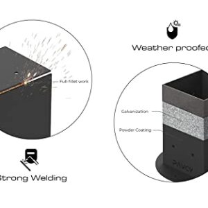 GMINO™ Base 4 Outdoor Framing Module | 4x4 Post Base | Pergola Fence Kit - 2 Per Pack