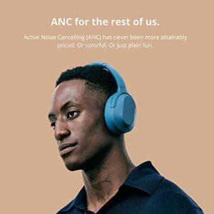 Status Core ANC Active Noise Cancelling Headphones - Oasis - Over Ear Head Phones w/Built-in Microphones - Wireless & Bluetooth + Detachable 3.5mm Wired - USB-C Charging Cable - 30 Hour Battery