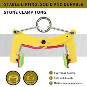 Lifting Clamps Beam ​Jaw Opening Adjustable, Plate Lifting Clamps Beam of Glass Slabs/Metal Sheet/Granite Island, Roadside Stone Clamp Curb,D325