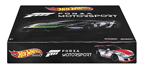 Hot Wheels Forza 5-Pack of Toy Video Game Race Cars, 1:64 Scale with Authentic Details & Realistic Decos, Gift for Collectors & Kids 3 Years & Up [Amazon Exclusive]