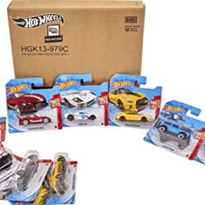 Hot Wheels Amazon 10-Pack Mini Collection of Toy Cars, 1:64 Scale Vehicles, Different Themes, Authentic Decos, Gift for Collectors & Kids 3 Years Old & Up [Amazon Exclusive]