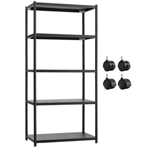 alimorden 27.5 inch 5 tire storage shelf metal wire shelving rcak black utility rack standing corner storage cabinet