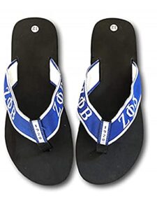 zeta phi beta ladies thong-style flip flop sandals size 12
