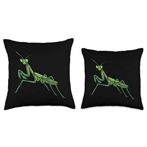 The Praying Mantis Design Selection Company Praying Mantis Throw Pillow, 16x16, Multicolor