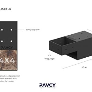 GMINO™ Link 4 Outdoor Framing Module | 4x4 Post Bracket | Pergola Fence Kit - 2 Per Pack