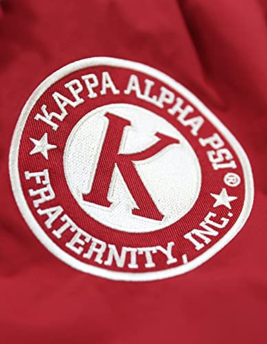 Kappa Alpha Psi Big Boy Divine 9 S7 Hooded Mens Windbreaker Jacket [Crimson Red - 4XL] (31623)