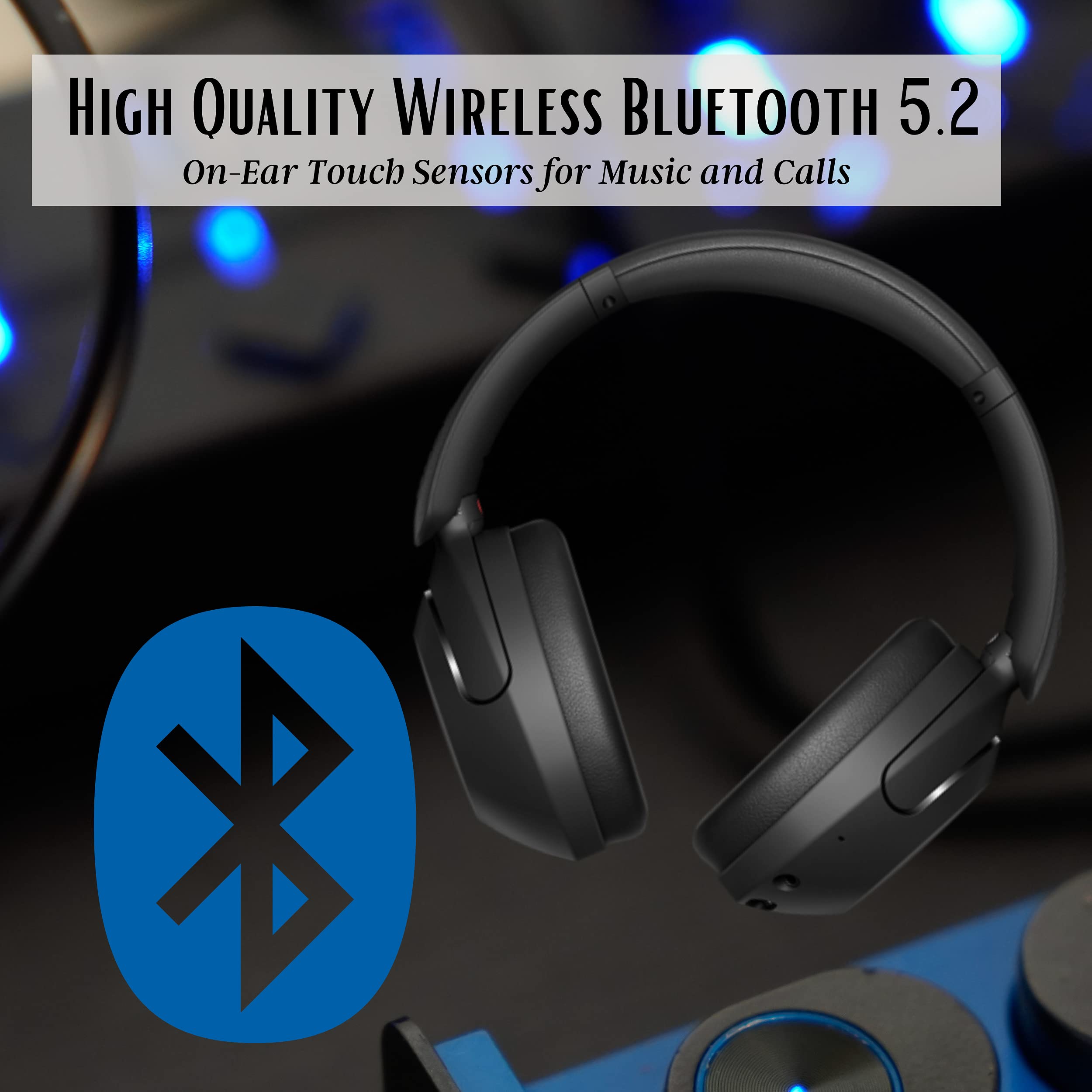 Sony Wireless Noise Cancelling Headphones WH-XB910N Over Ear Bluetooth Headset + NeeGo 3.5mm Headphone Extension