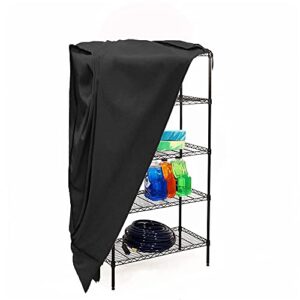 storage shelf cart cover,waterproof storage shelving unit cover protective storage rack dust cover fits up to 4-5 tier multipurpose shelf warehouse basement kitchen living room (36 x 18 x 72 inch)