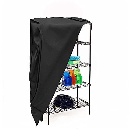 Storage Shelf Cart Cover,Waterproof Storage Shelving Unit Cover Protective Storage Rack Dust Cover Fits up to 4-5 Tier Multipurpose Shelf Warehouse Basement Kitchen Living Room (36 x 18 x 72 Inch)