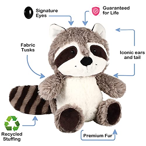 2 Pieces Raccoon Stuffed Animal Small Raccoon Plush Animal Cute Stuffed Raccoon Brown Raccoon Plushie Woodland Raccoon Plush Toy Soft Plush Animal Doll for Babies Children Kids Girls Boys (10 Inches)