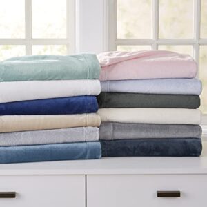 NY Loft Ultra Soft Micro Fleece Sheets Set with Extra Deep Pockets | Extra Soft Velvet Fleece Sheet Set | Super Plush Polar Fleece | Velvet Plush Cozy Warmth | Tribeca Collection (Queen, Surf)