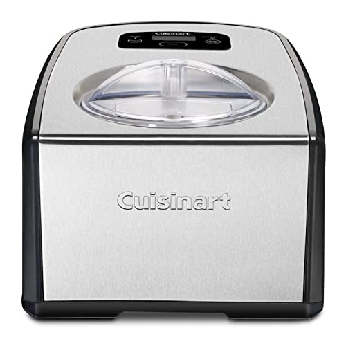 Cuisinart ICE-100 Compressor Ice Cream and Gelato Maker Bundle with Freezer Storage Containers (2-Pack) (2 Items)