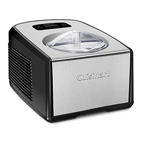 Cuisinart ICE-100 Compressor Ice Cream and Gelato Maker Bundle with Freezer Storage Containers (2-Pack) (2 Items)