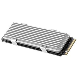 QIVYNSRY M.2 heatsink 2280 SSD Heat Sink, Only Support Single-Sided 2280 M.2 SSD, with Thermal Silicone Pad for PS5 PCIE NVME M.2 SSD or NGFF SATA M.2 SSD Computer and PC, Space Grey