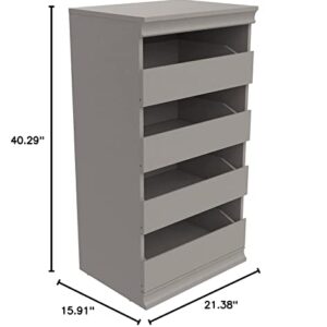 ClosetMaid 4598 Modular Storage Stackable Unit with 4 Drawers, Taupe