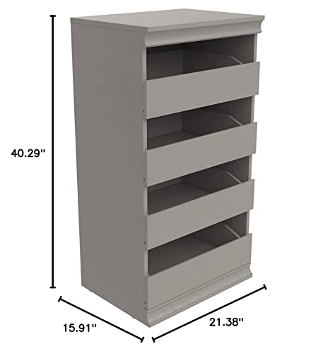 ClosetMaid 4598 Modular Storage Stackable Unit with 4 Drawers, Taupe