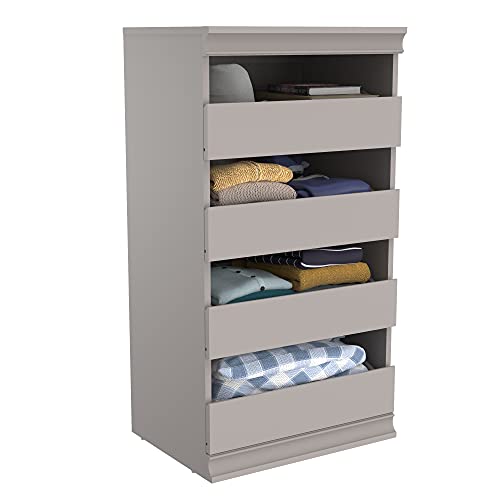 ClosetMaid 4598 Modular Storage Stackable Unit with 4 Drawers, Taupe