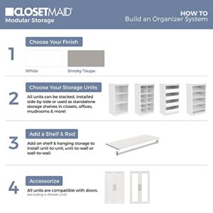 ClosetMaid 4598 Modular Storage Stackable Unit with 4 Drawers, Taupe