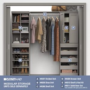 ClosetMaid 4598 Modular Storage Stackable Unit with 4 Drawers, Taupe