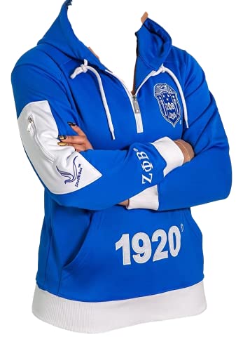 Zeta Phi Beta Sorority Elite Hoodie Pullover Large