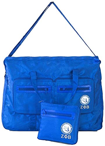 Zeta Phi Beta Sorority Blue Shield Nylon Go Bag