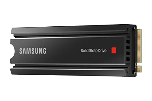 SAMSUNG 980 PRO SSD with Heatsink 2TB PCIe Gen 4 NVMe M.2 Internal Solid State Hard Drive, Heat Control, Max Speed, PS5 Compatible, MZ-V8P1T0CW