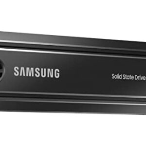 SAMSUNG 980 PRO SSD with Heatsink 2TB PCIe Gen 4 NVMe M.2 Internal Solid State Hard Drive, Heat Control, Max Speed, PS5 Compatible, MZ-V8P1T0CW