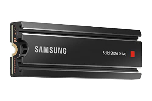 SAMSUNG 980 PRO SSD with Heatsink 2TB PCIe Gen 4 NVMe M.2 Internal Solid State Hard Drive, Heat Control, Max Speed, PS5 Compatible, MZ-V8P1T0CW