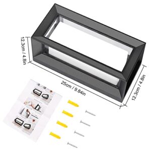 Juyace 18W Outdoor Wall Sconce Lights Aluminum Exterior Light Fixture Wall Mount Ip65 Waterproof 6000K Cool White Led Porch Light for Garage Walkway