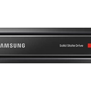 SAMSUNG 980 PRO SSD with Heatsink 2TB PCIe Gen 4 NVMe M.2 Internal Solid State Drive + 2mo Adobe CC Photography, Heat Control, Max Speed, PS5 Compatible (MZ-V8P2T0CW)