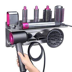 Stand Holder for Dyson Supersonic Hair Dryer Diffuser Nozzles, Magnetic Desktop Bracket Anti-Scratch Storage Organizer Space Saving for Bathroom Bedroom Hair Salon