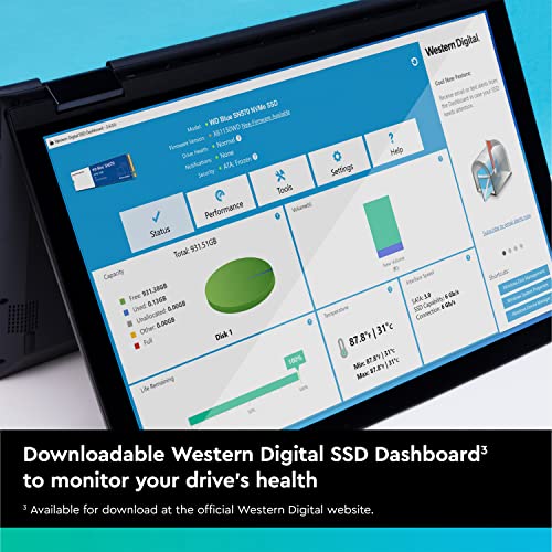 Western Digital 2TB WD Blue SN570 NVMe Internal Solid State Drive SSD - Gen3 x4 PCIe 8Gb/s, M.2 2280, Up to 3,500 MB/s - WDS200T3B0C