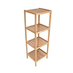 Proman Products Horizon 4-Tier Bamboo Shelf ST36722, Natural 39" H x 21" W x 12" D