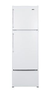 summit appliance ff711esal 19 inches wide senior living refrigerator-freezer, towel bar handles, no-frost operation, interior light, ada compliant, anti-tip bracket, adjustable thermostat, white