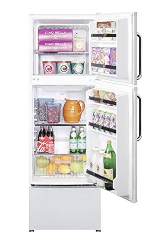 Summit Appliance FF711ESAL 19 inches Wide Senior Living Refrigerator-Freezer, Towel Bar Handles, No-Frost Operation, Interior light, ADA Compliant, Anti-tip Bracket, Adjustable Thermostat, White