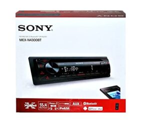 sony mex-n4300bt built-in dual bluetooth voice command cd/mp3 am/fm radio front usb aux pandora spotify iheartradio ipod / iphone siri and android controls car stereo receiver (renewed)